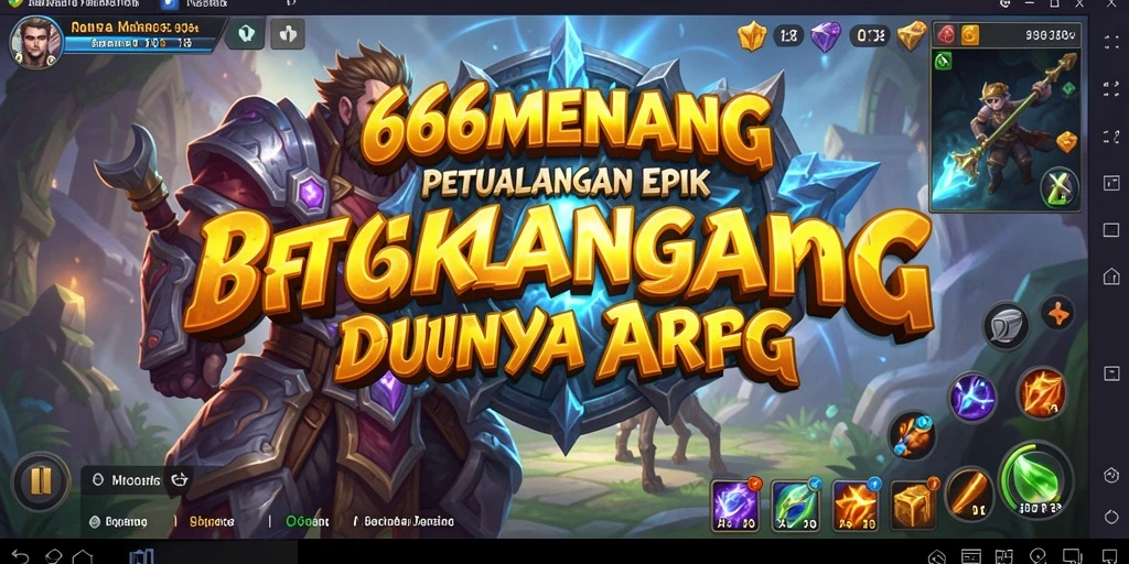 Tangkapan layar menunjukkan aksi pertempuran epic di 666MENANG.