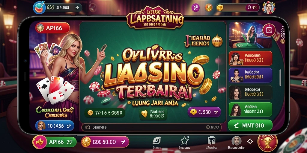 Tampilan gameplay Live Casino yang mendebarkan dan interaktif.