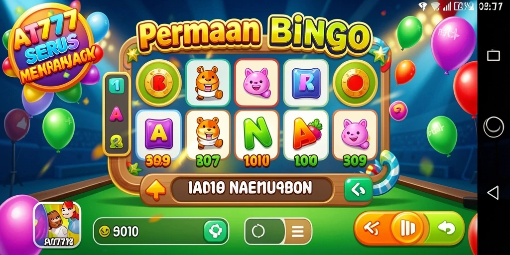 Screenshot gameplay AT777 yang menunjukkan momen seru saat bermain Bingo.