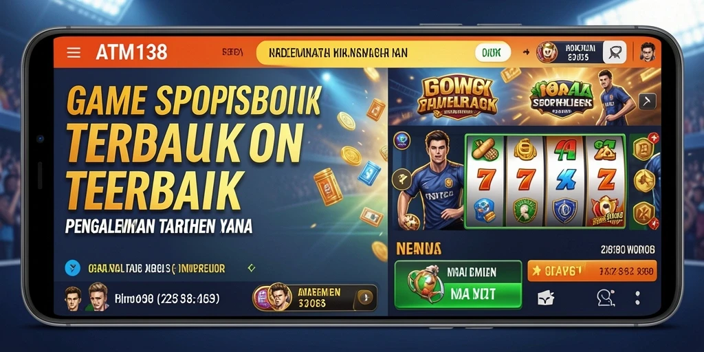 Screenshot gameplay menunjukkan tampilan antarmuka sportsbook yang intuitif.