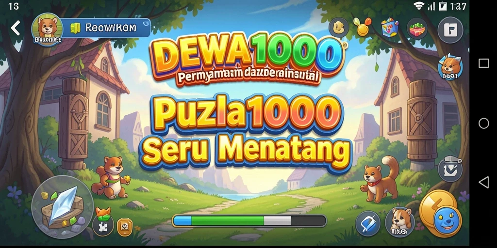 Tampilan gameplay seru dalam DEWA1000 dengan tantangan puzzle.