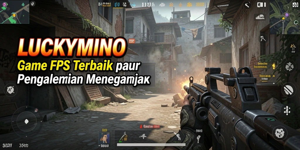 Tampilan gameplay intens LUCKYMINO yang menegangkan dan seru.