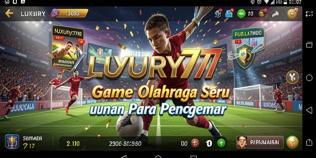 Tampilan gameplay menarik dari LUXURY777 dalam aksi olahraga.