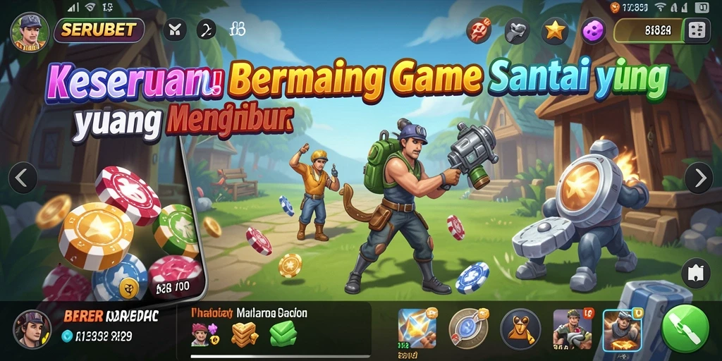 Tampilan menarik dari gameplay SERUBET yang menyenangkan.