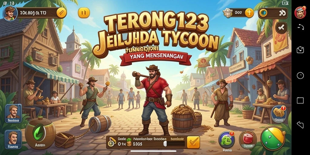 Tampilan gameplay seru dalam dunia Tycoon yang interaktif.