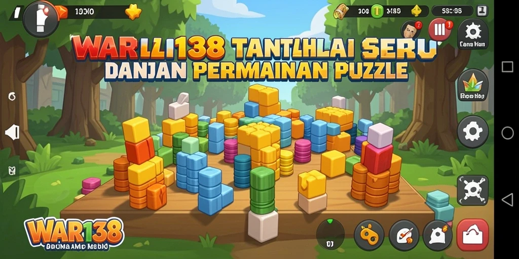 Tampilan gameplay menantang dari WAR138 dalam puzzle seru.