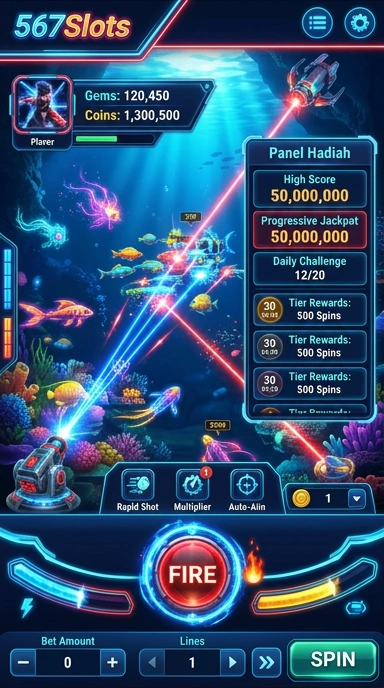 Screenshot halaman kategori aplikasi di 567slots yang beragam.